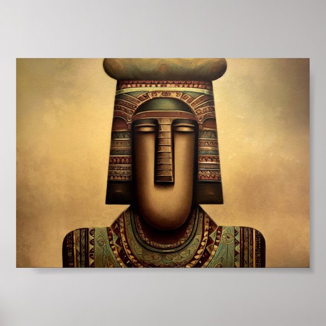 Ancient Egyptian Statue Poster (Framsidan)
