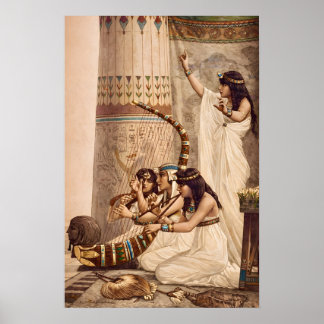 Ancient Egyptian Temple Musicians  Poster