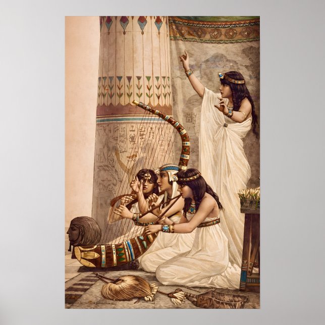 Ancient Egyptian Temple Musicians  Poster (Framsidan)
