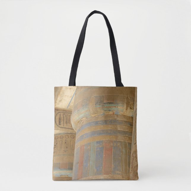 Ancient Egyptian Temple Tote Bag Tygkasse (Framsida)