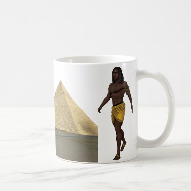 “Ancient Egyptian Warrior Mug | Pyramid of Giza De Kaffemugg (Höger)