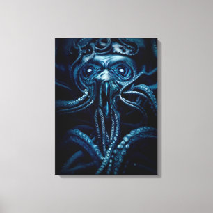 Ancient Eldtich Horror: Deep Ocean Kraken Canvastryck