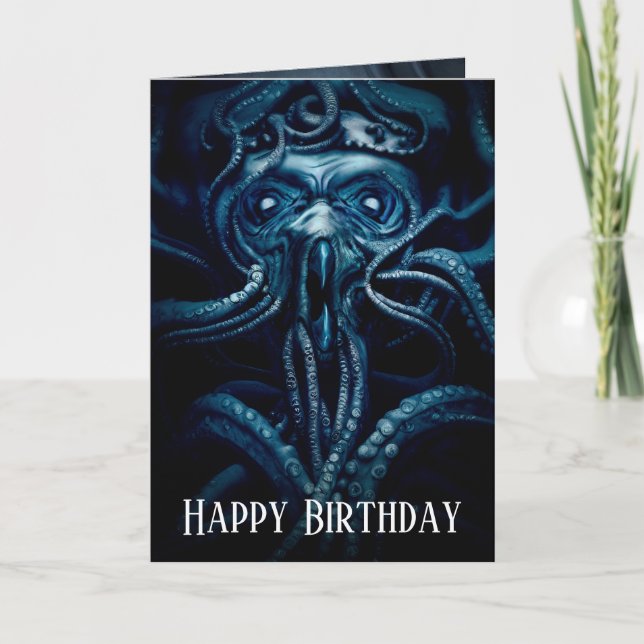 Ancient Eldtich Horror: Deep Ocean Kraken Kort (Framsida)