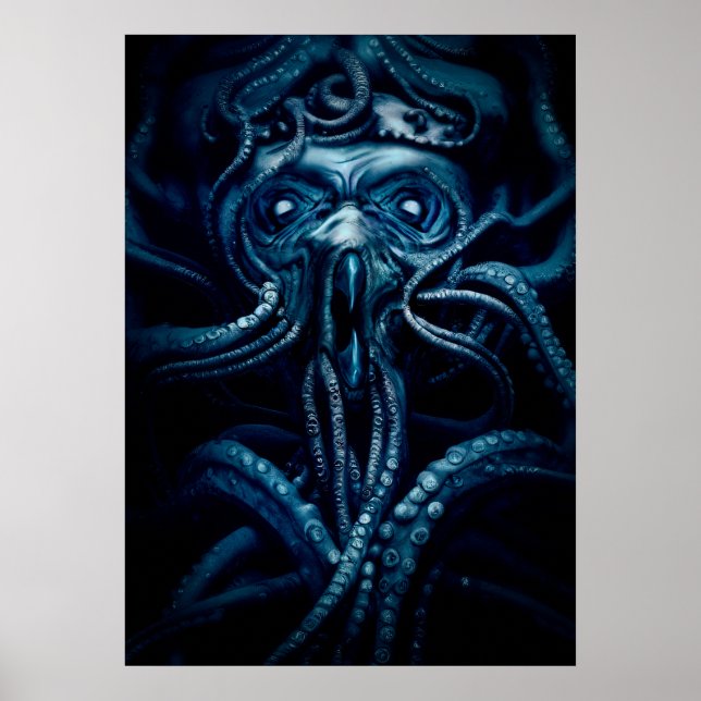 Ancient Eldtich Horror: Deep Ocean Kraken Poster (Framsidan)