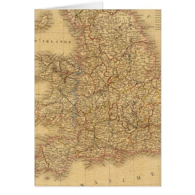 Ancient English Karta Hälsningskort (Framsidan)