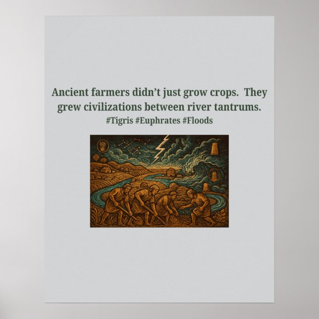 Ancient farmers...river tantrums poster (Framsidan)