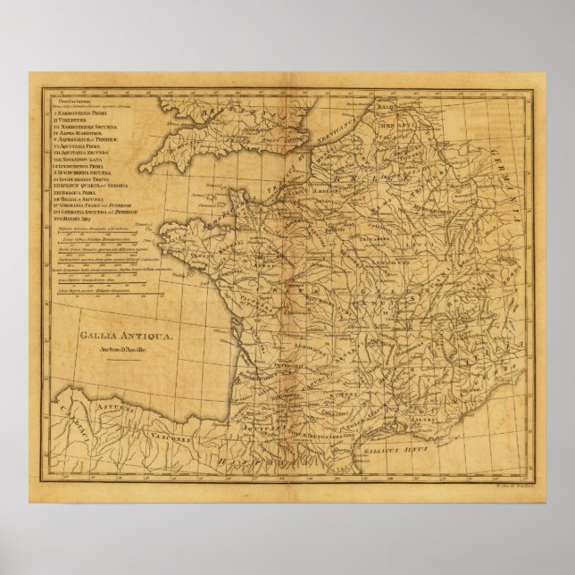 Ancient Frankrike Poster (Framsidan)