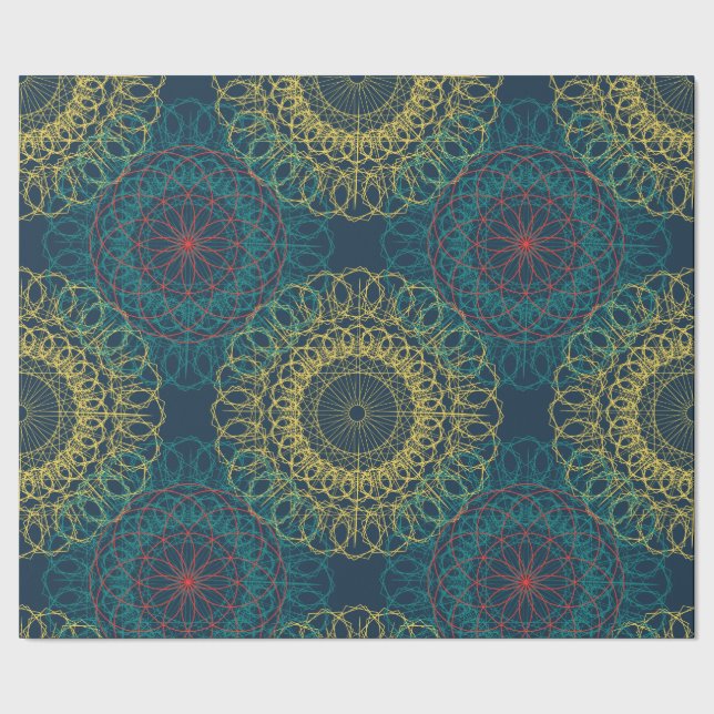 Ancient geometric mandala design presentpapper (Seam)