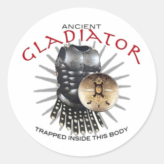 Ancient Gladiator Runt Klistermärke