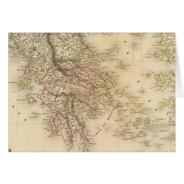 Ancient Greece 3 Hälsningskort (Framsidan Horizontal)