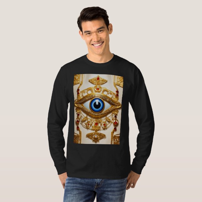 "Ancient Greece Evil Öga T-Shirt (Hel framsida)