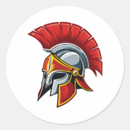 Ancient Greek Corinthian helmet Runt Klistermärke