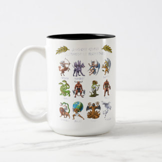 Ancient Greek Mythology Monsters Två-Tonad Mugg