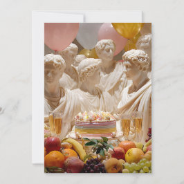 Ancient Greek Statue “Another Year Older” Inbjudningar