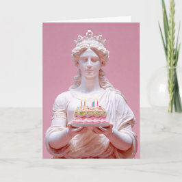 Ancient Greek Statue Funny Birthday Card Kort