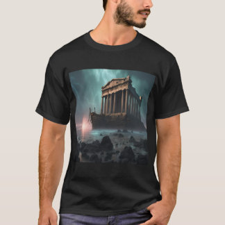 Ancient greek tempel t shirt