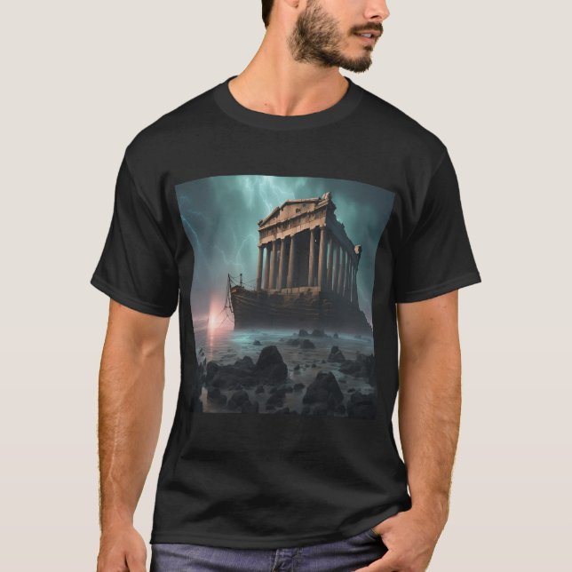 Ancient greek tempel t shirt (Framsida)