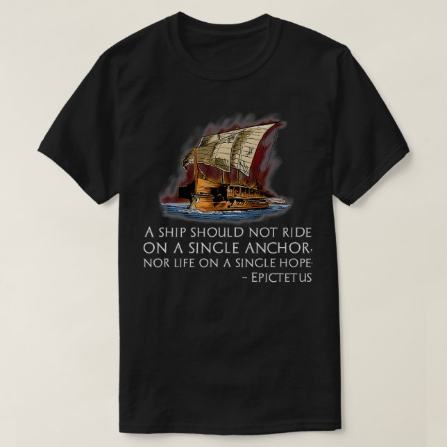 Ancient grekisk Stoic Philosophy Epictetus Stoicis T Shirt (Design framsida)