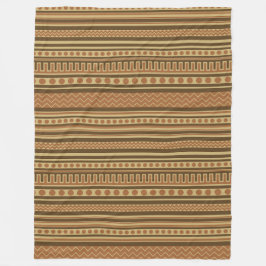 Ancient Grekiska Geometric Mönster Fleecefilt