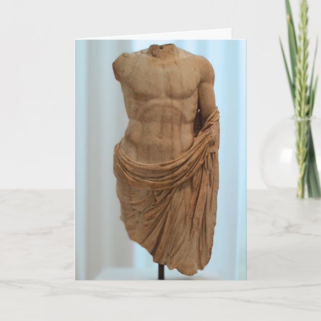 Ancient Grekiska Marble Torso Kort (Framsida)