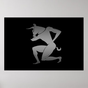 Ancient Grekiska Minotaur Poster