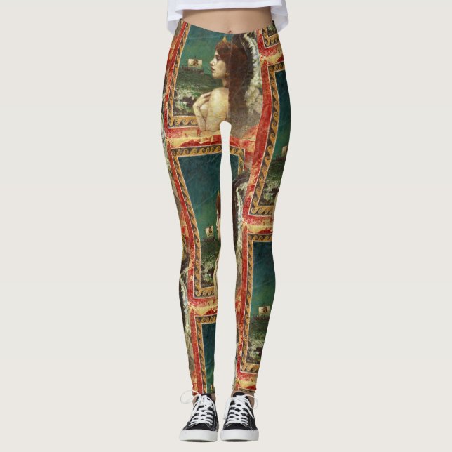 Ancient Grekiska Siren Leggings (Framsida)