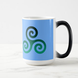 Ancient Grönt Triskele Blek Blue Magisk Mugg