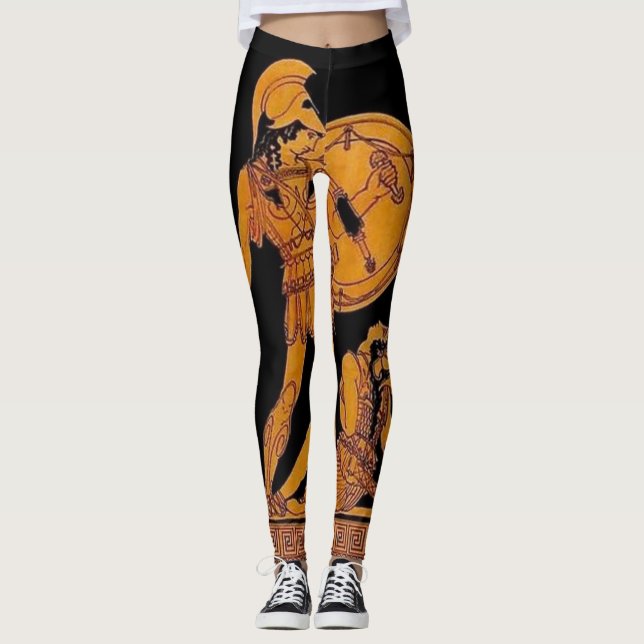 Ancient Gud och Goddess Frieze - Grekland Leggings (Framsida)