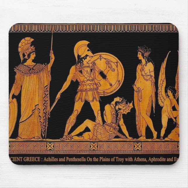 Ancient Gud och Goddess Frieze - Grekland Musmatta (Framsidan)