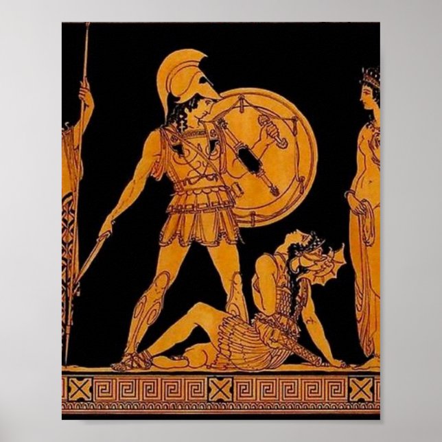 Ancient Gud och Goddess Frieze - Grekland Poster (Framsidan)