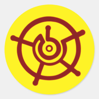 Ancient Halo Symbol Runt Klistermärke