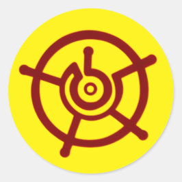 Ancient Halo Symbol Runt Klistermärke