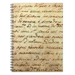 Ancient handuscript från 1700-talet skrivet i bläc anteckningsbok