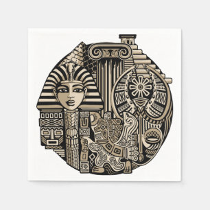 Ancient Historical Symbols Tatto Stil Pappersservett