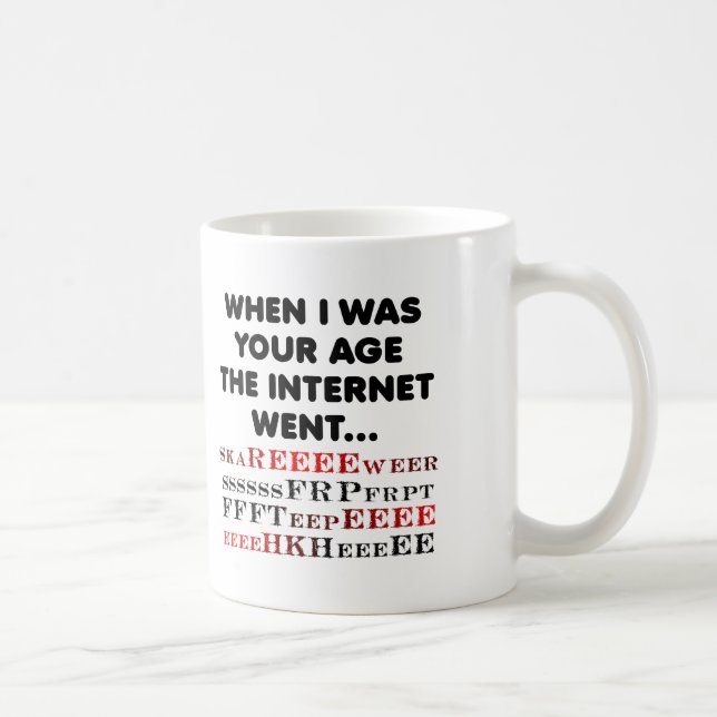 Ancient Internet Funny Mug Kaffemugg (Höger)