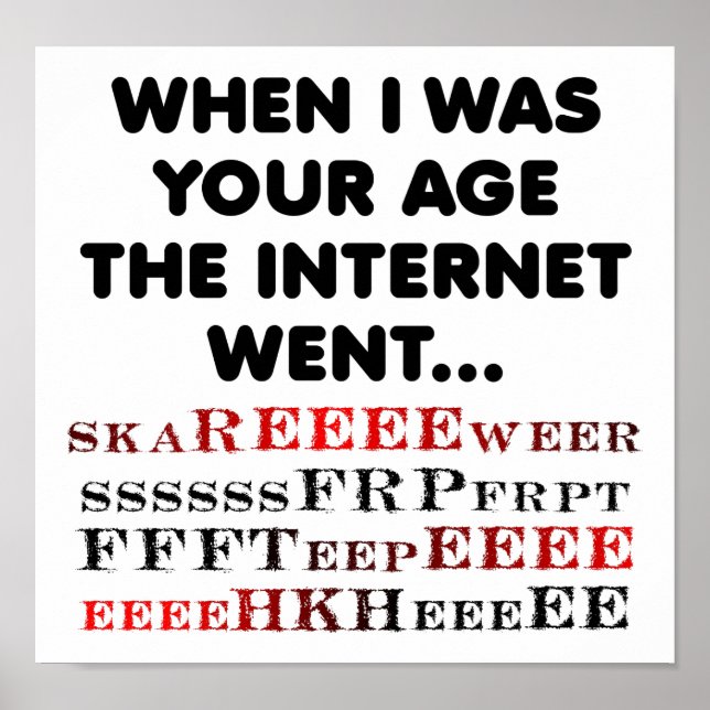 Ancient Internet Funny Poster (Framsidan)