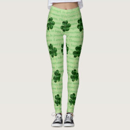 Ancient Irish Dikt St. Patrick Hymn Hjort Gråter Leggings
