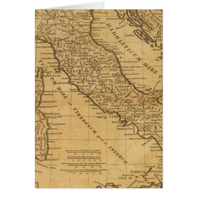 Ancient Italien Hälsningskort (Framsidan)