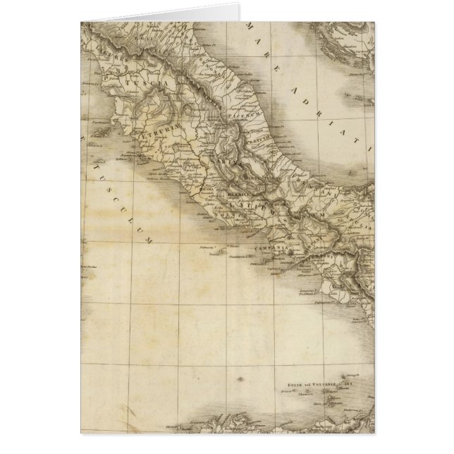 Ancient Italien Hälsningskort (Framsidan)