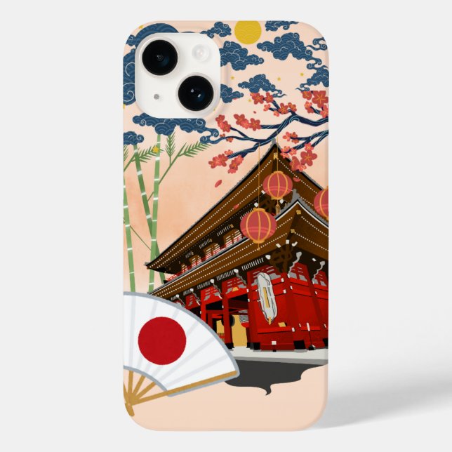 Ancient Japan iPhone 14 Fodral - Traditional Japan (Baksida)