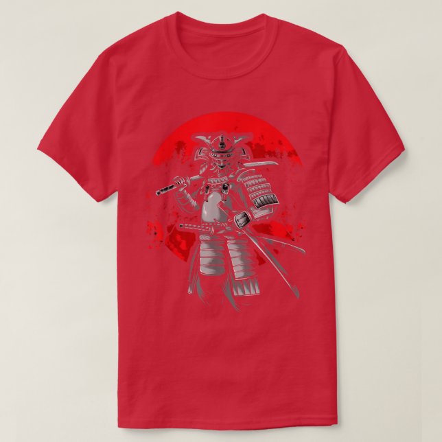 Ancient Japanese warrior Samurai T-Shirt (Design framsida)