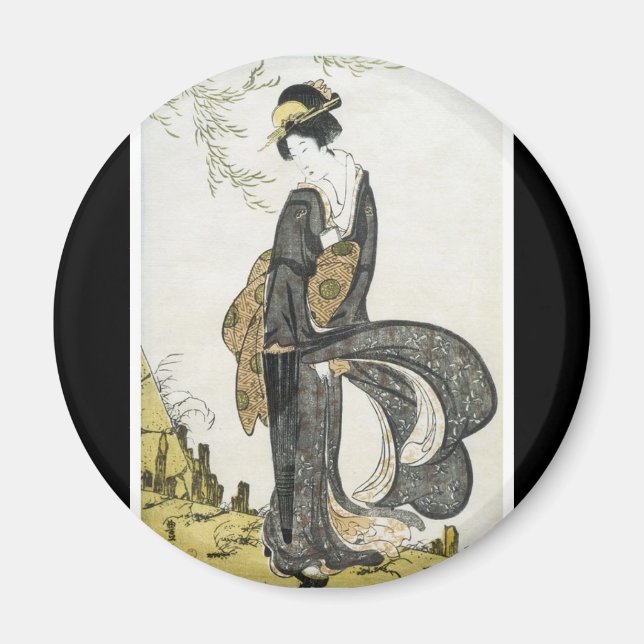 Ancient Japansk Art Magnet (Framsidan)