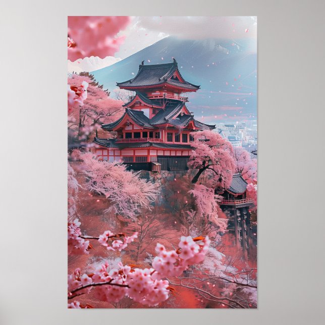 Ancient japansk Capital Poster Art (Framsidan)
