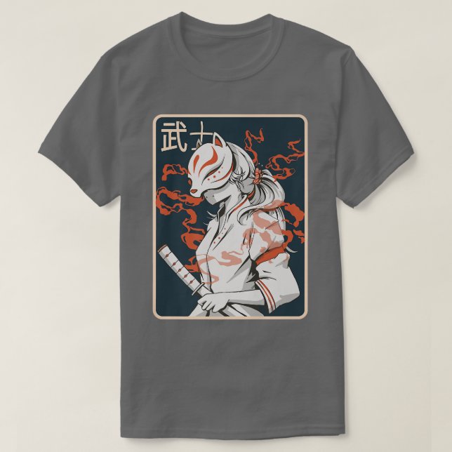 Ancient japansk samurai Ancient Female japanska  T Shirt (Design framsida)