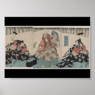 Ancient japansk sword Skapar Ritual circa 1848 Poster