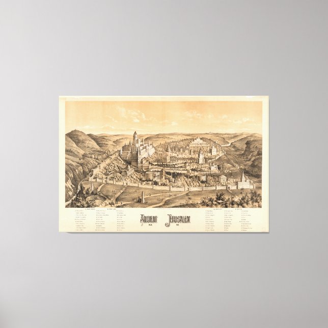 Ancient Jerusalem, A.D. 65 Canvastryck (Framsida)