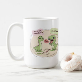 Ancient love language. 🦖☕✨ kaffemugg