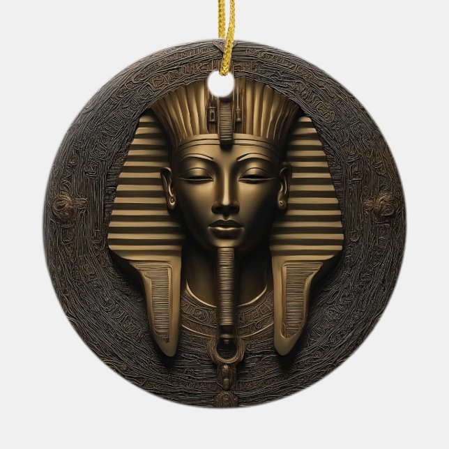 Ancient Luxuries Redefined - Pharaoh Elegance Julgransprydnad Keramik (Framsidan)