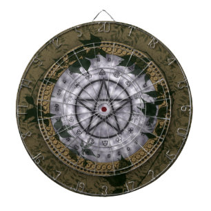 Ancient Magic Pagan Pentacle Dartboard Piltavla