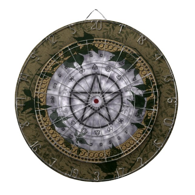 Ancient Magic Pagan Pentacle Dartboard Piltavla (Framsidan)